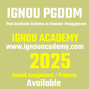 IGNOU PGDDM SOLVED ASSIGNMENT 2025